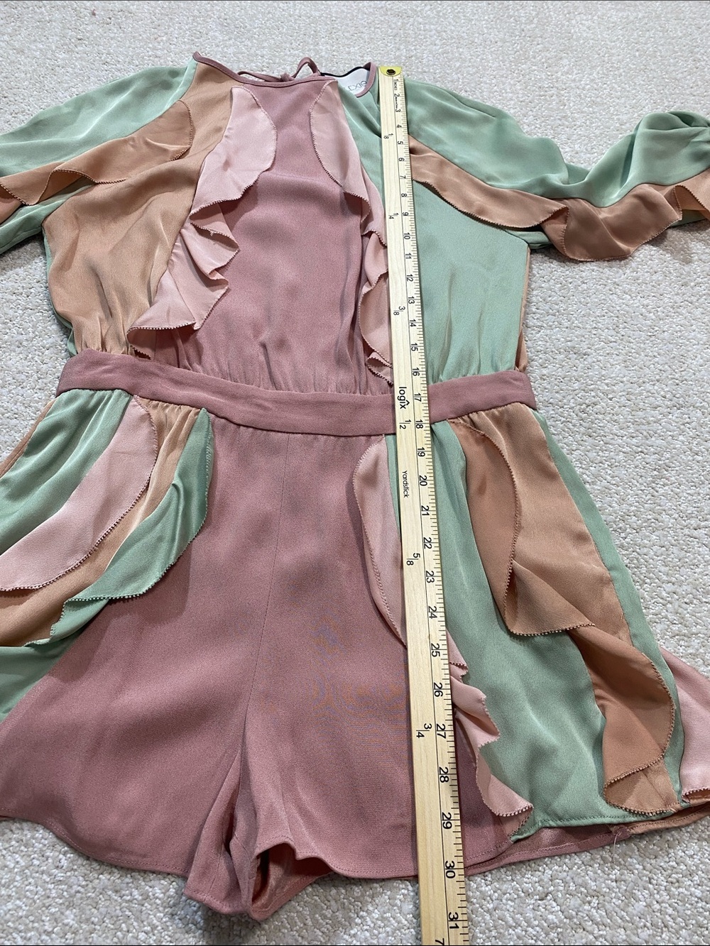 Alexi Winona Ruffled Colorblock Romper - Size S Excellent Condition - Picture 12 of 16